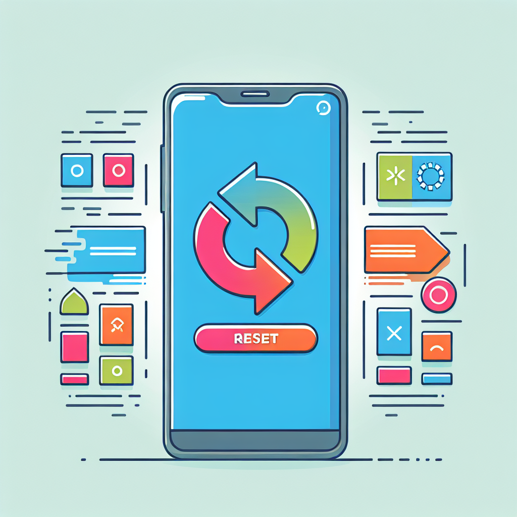 "Illustration of smartphone displaying app icons and data retention options, emphasizing the topic of retaining apps and app data during a device reset."