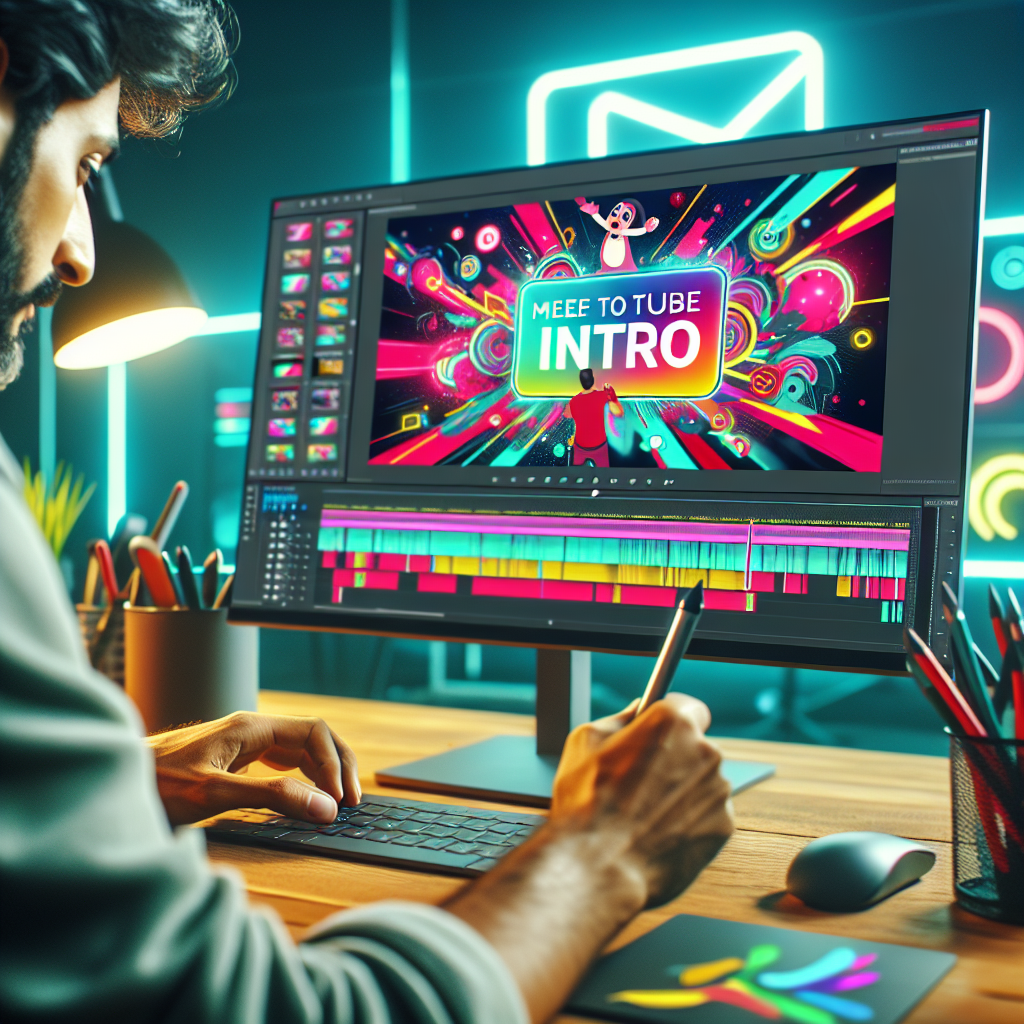 "Example of an engaging animated intro created with CapCut for YouTube, showcasing vibrant graphics and dynamic text to capture viewer attention."